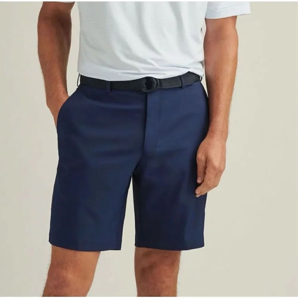 ✨Peter Millar Wicking Salem Performance Navy Blue Athletic Sz 34 Shorts✨